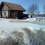В с.Красный Завод снег только начал таять